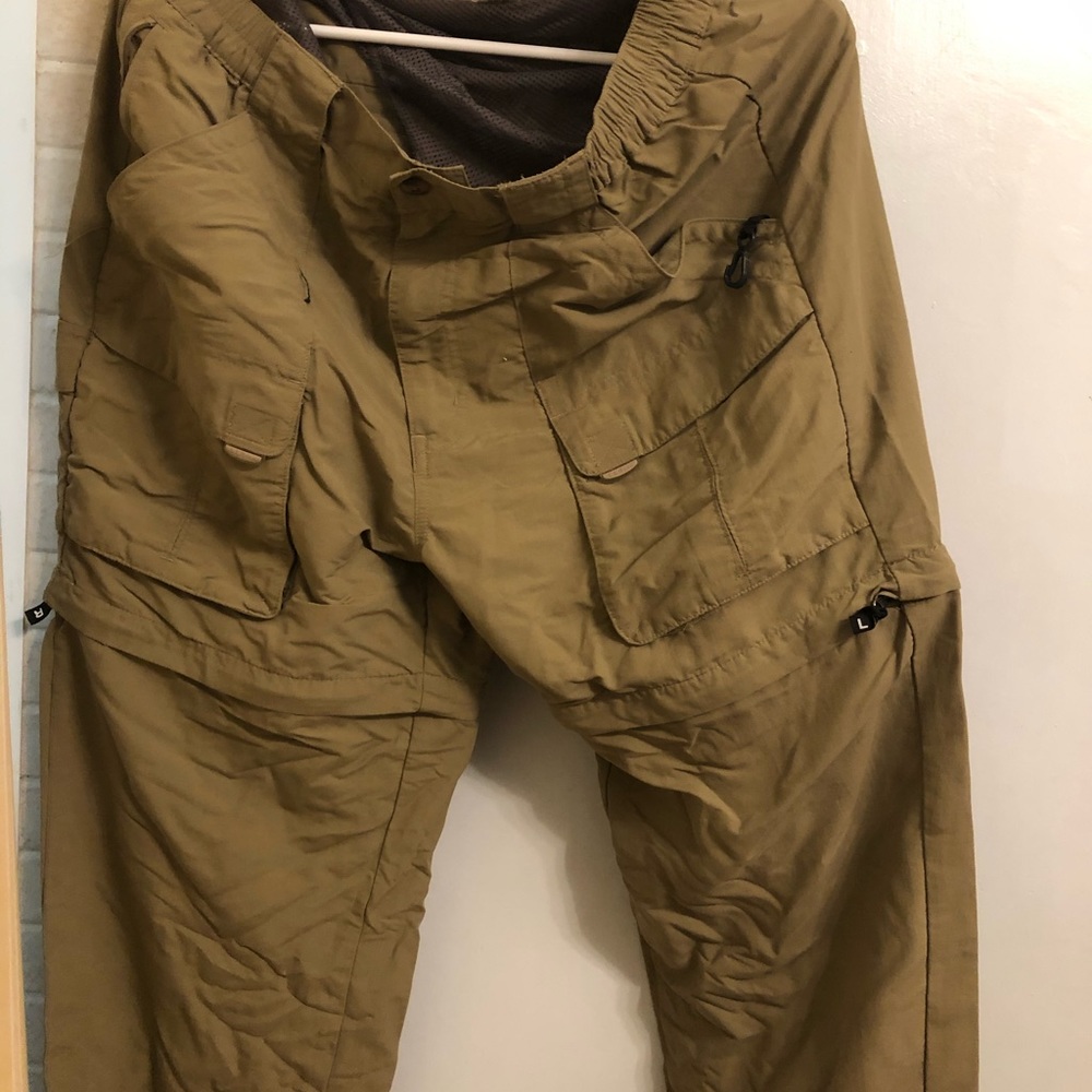 Mens lightweight convertible pants medium